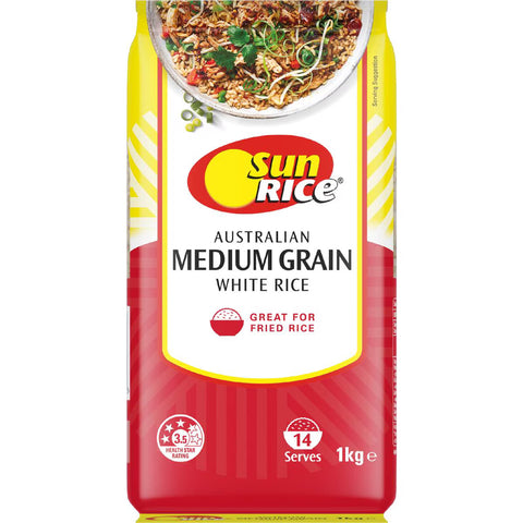 Sun Rice Medium Grain Rice 1kg