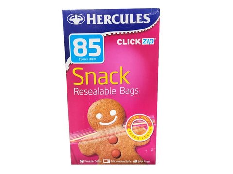 Hercules Reseal Snack Bags 85pk