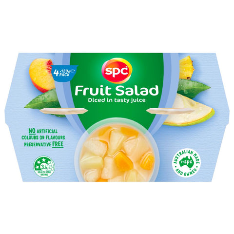 SPC Fruit Salad in Juice 4 x 120g