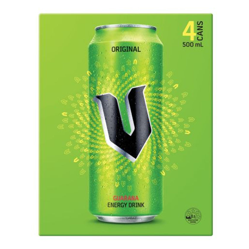 V Energy Drink 4x500ml – Discount Grocery Warehouse